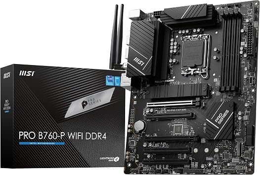 MSI PRO B760-P WIFI DDR4 Intel B760 Soket 1700 DDR4 5333(OC) MHz ATX Gaming (Oyuncu) Anakart