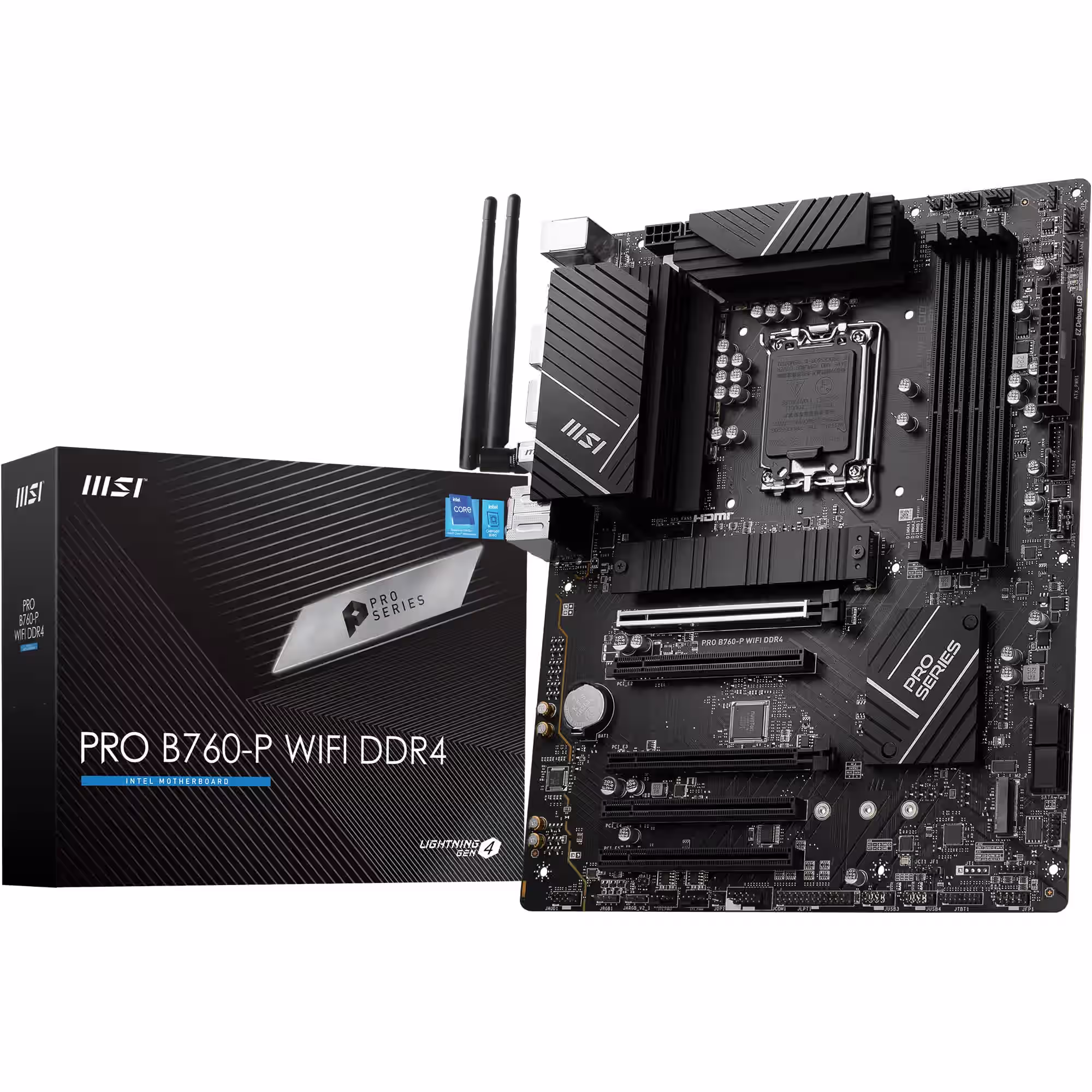 MSI PRO B760-P DDR4 Mainboard Schwarz ATX PRO B760-P WIFI DDR4