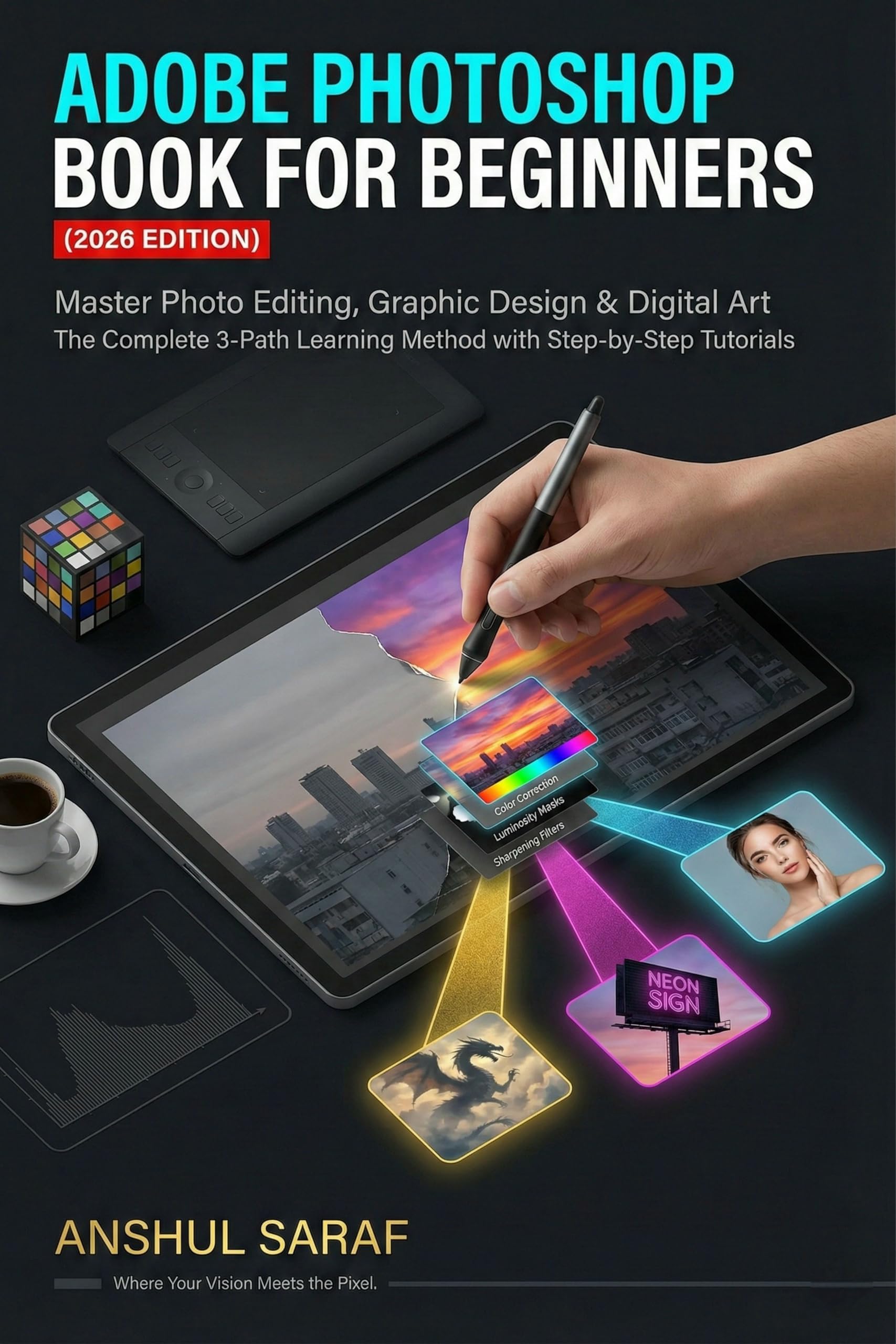 Adobe Photoshop Book for Beginners (2026 Edition) Master Photo Editing, Graphic Design & Digital Art | The Complete 3-Path Learning Method with ... Library for Mastering Adobe Creative Cloud)