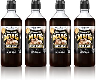 Sodastream Mug Root Beer Zero New Pour Bottle Drink Mix (Pack of 4)