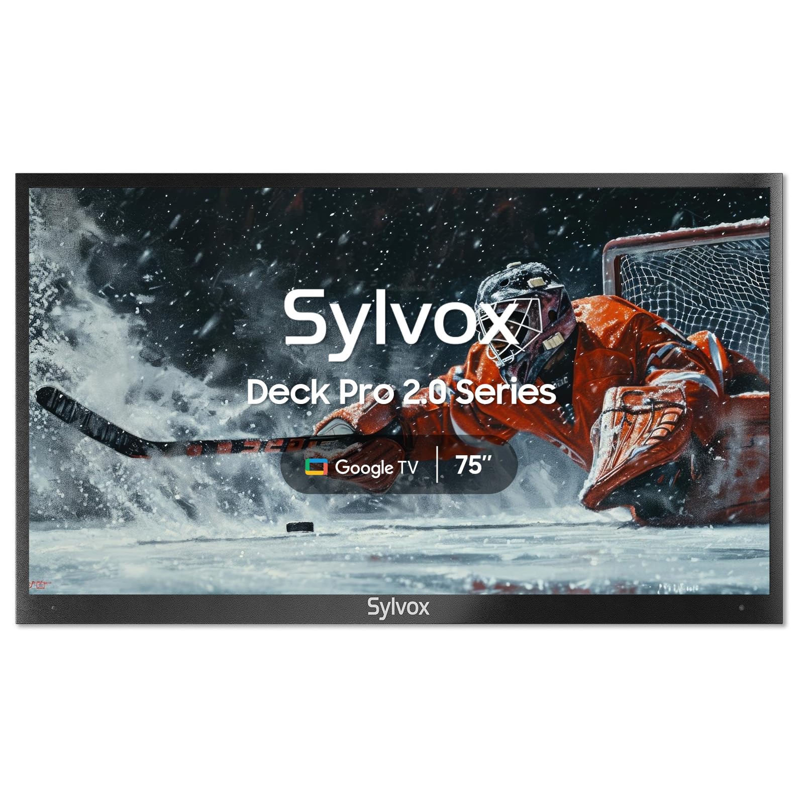 SYLVOX 43'' Outdoor TV, 4K UHD Built in Voice Assistant, Waterproof Smart TV Support WiFi Bluetooth