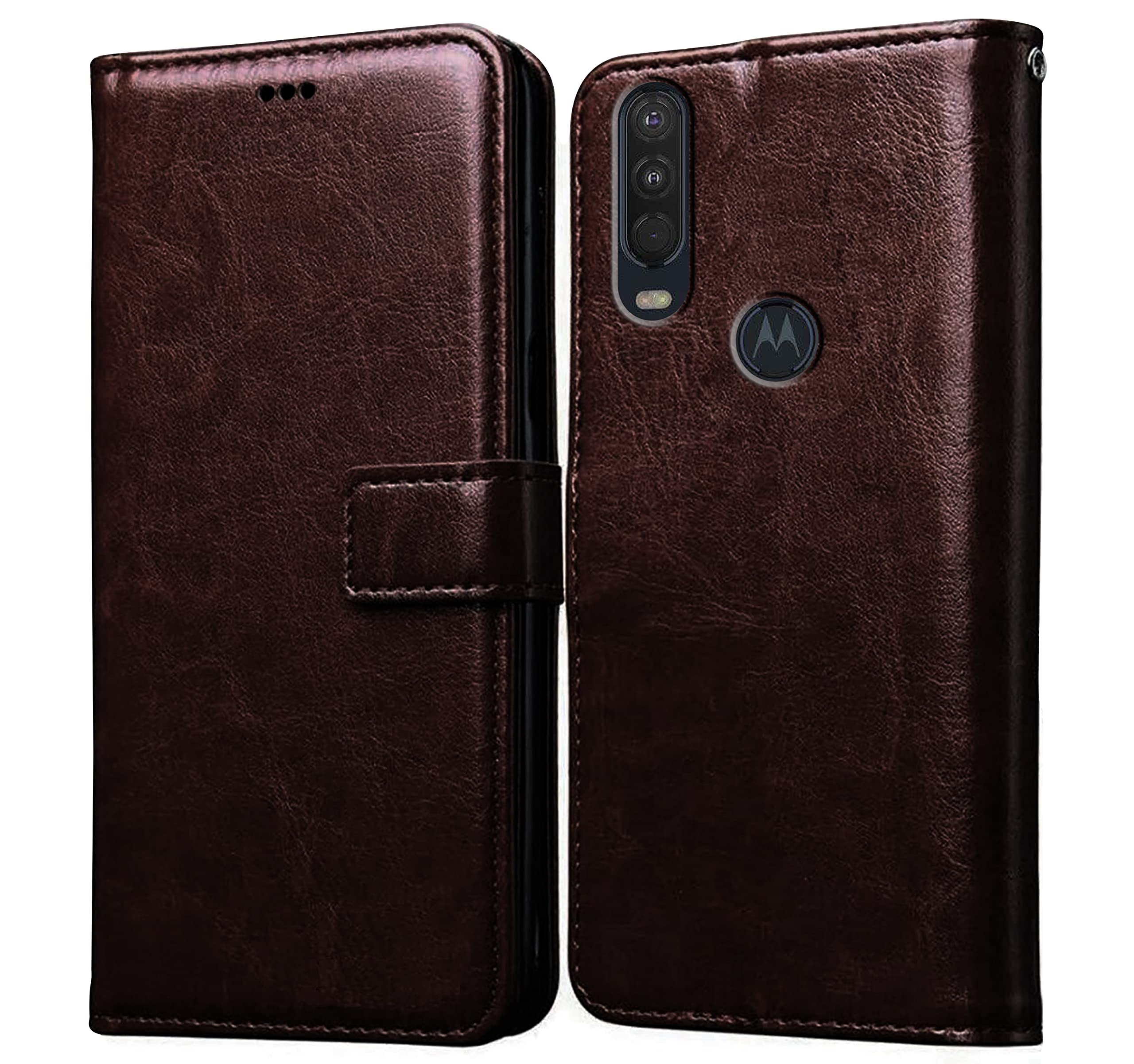 Amazon Brand- Solimo Flip for Motorola One Action (Leather_Coffee) (B0BHTZLVXY) Amazon Price History, Amazon Price Tracker