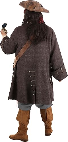 Miniatura 4 de Disfraz auténtico de capitán Jack Sparrow para hombre de talla grande