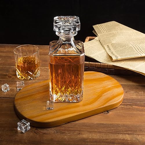 Miniatura 6 de KANARS - Decantador de whisky de alta calidad, sofisticado decantador escocés con caja de regalo de lujo para hombres, papá, hermano, marido,