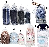 Vista 4 de 4 bolsas grandes de plástico con cordón multiusos para almacenamiento y mantenimiento de equipaje, muñecas grandes, mantas, almohadas, maletas