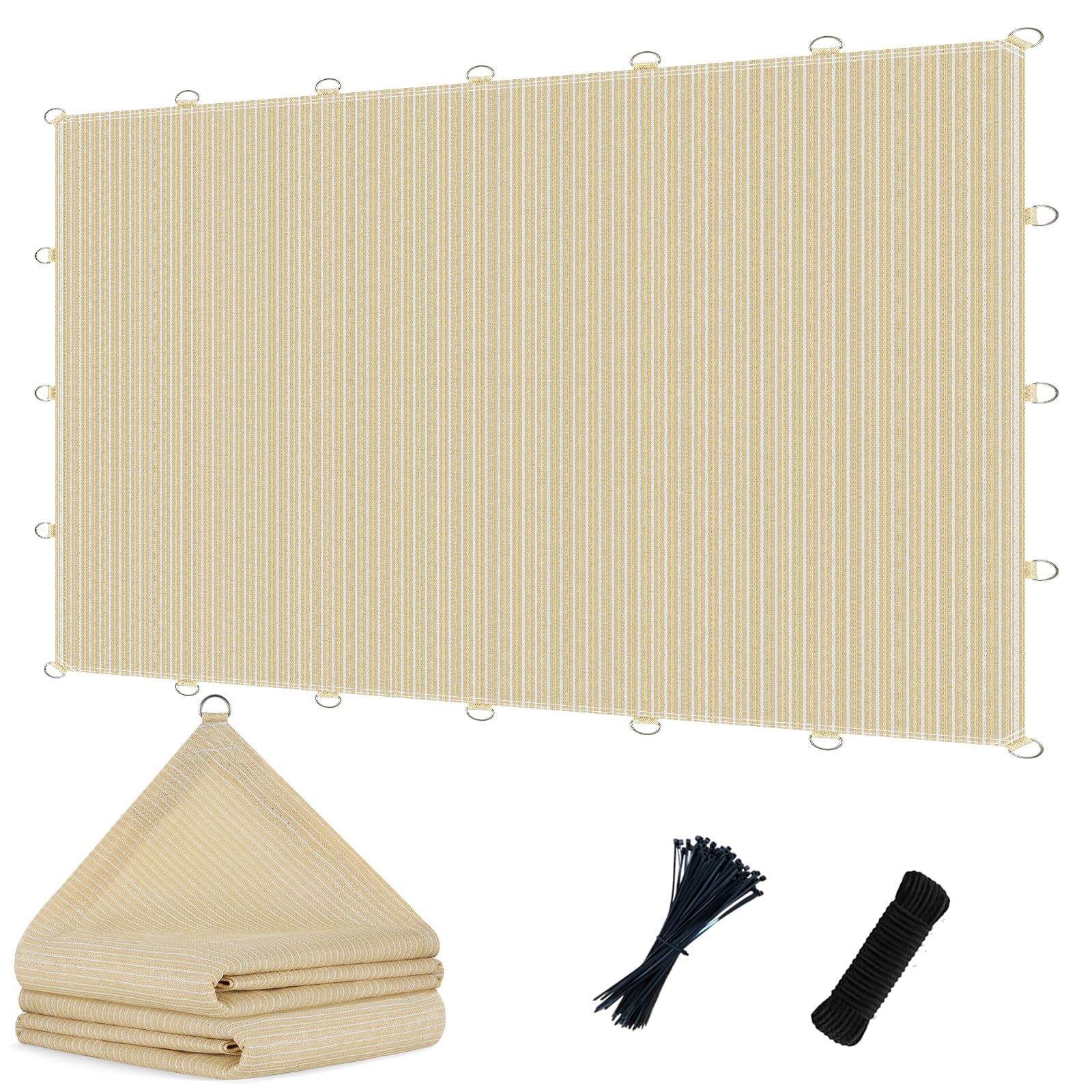 Photo 1 of POYEE 6x20ft Sun Shade Cloth - Beige