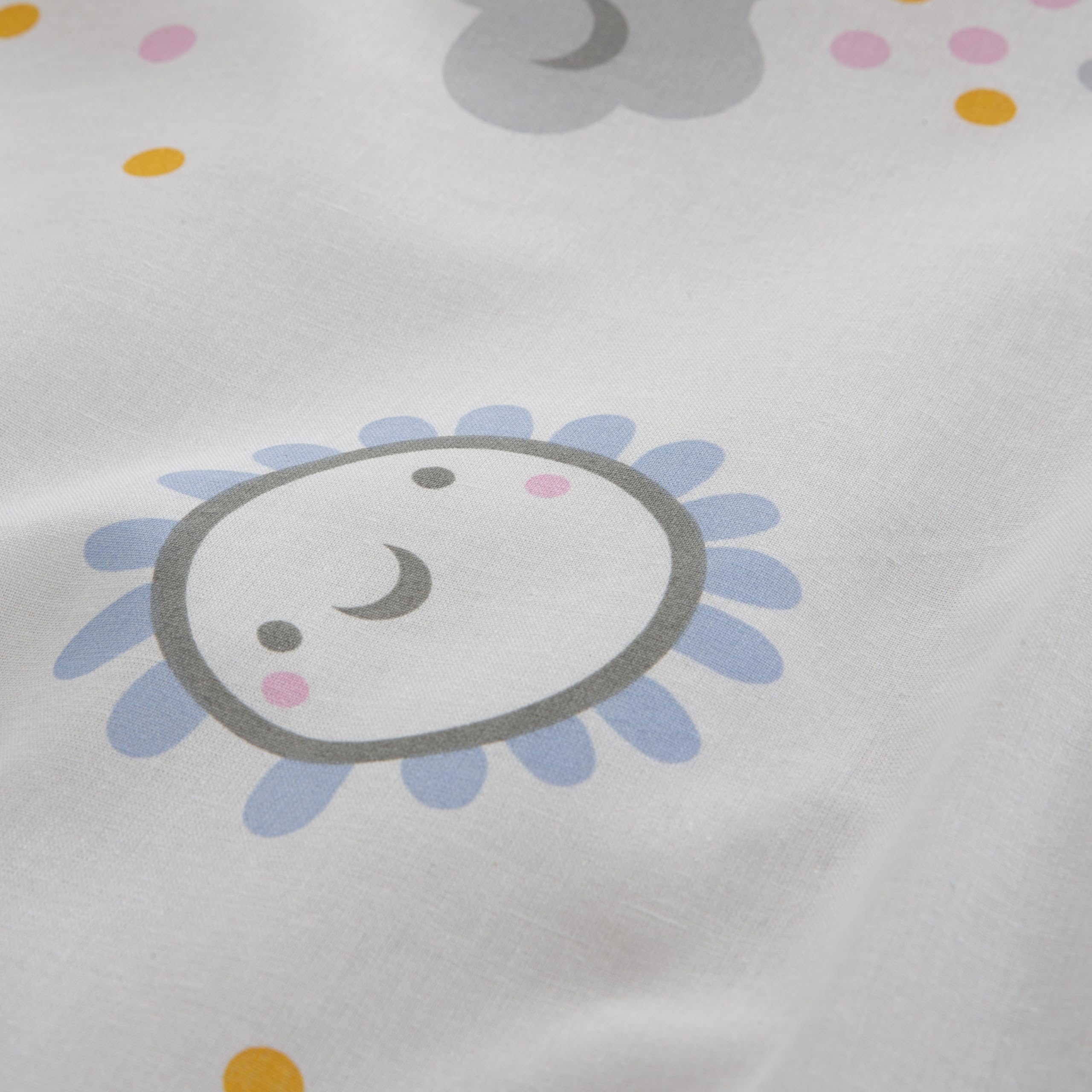 COTTON ARTean Saco nordico Infantil SIN Relleno Diver Cama 90 x 190/200. Saco Unido a la Bajera con Cremallera en Forma de L SIN Relleno nórdico. Color Gris