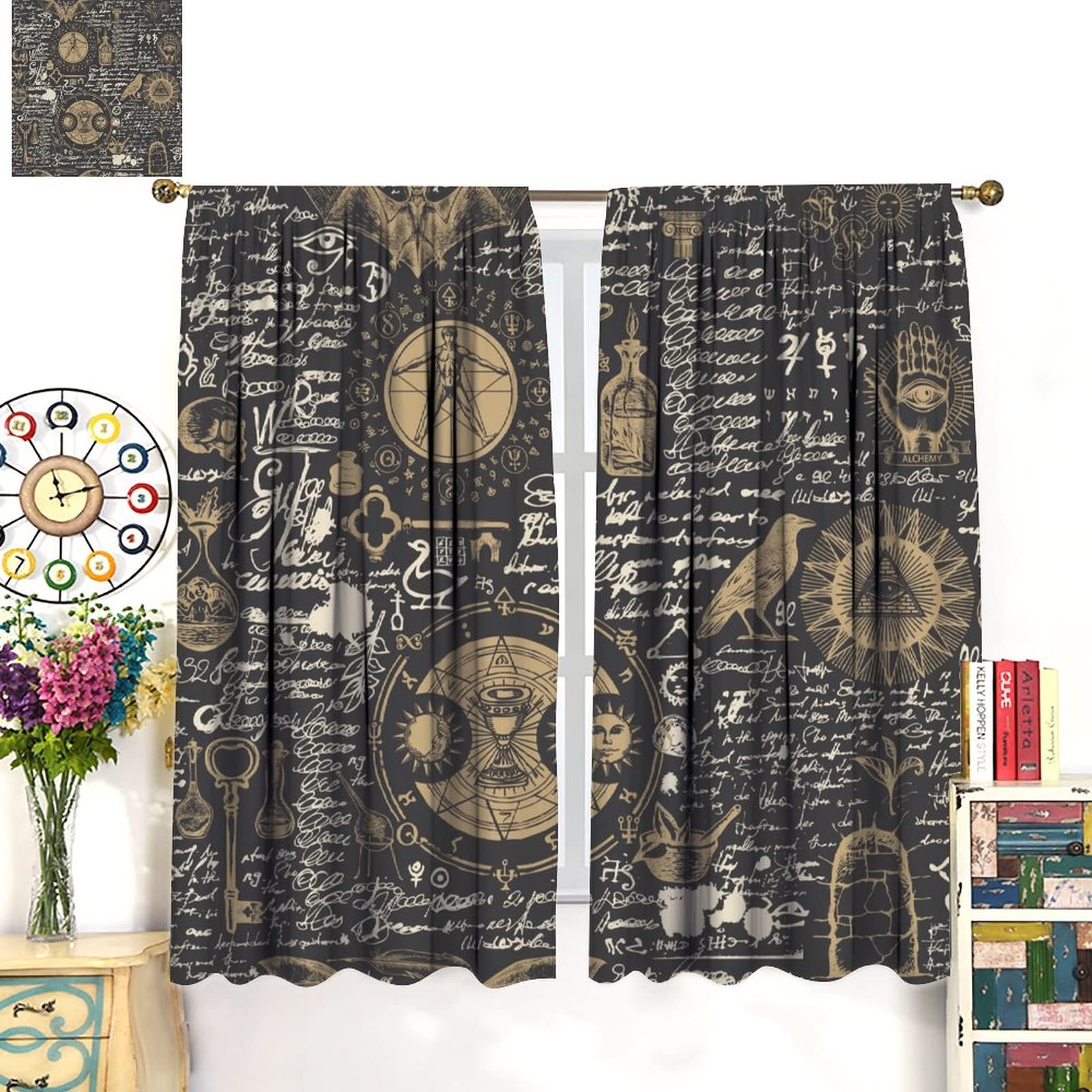 Halloween Duschvorhang Mit Hexen-Design - Wasserdichtes Polyester, 183x183 Cm, Inkl. Haken