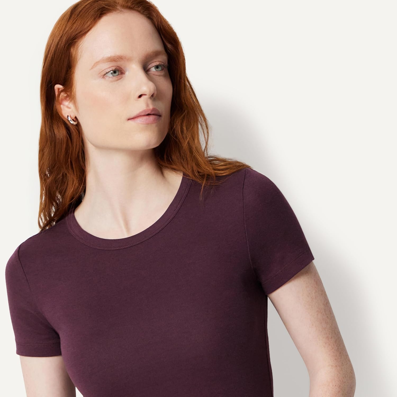 Amazon Essentials Women's Slim-Fit Short-Sleeve Crewneck T-Shirt, Pack of 2