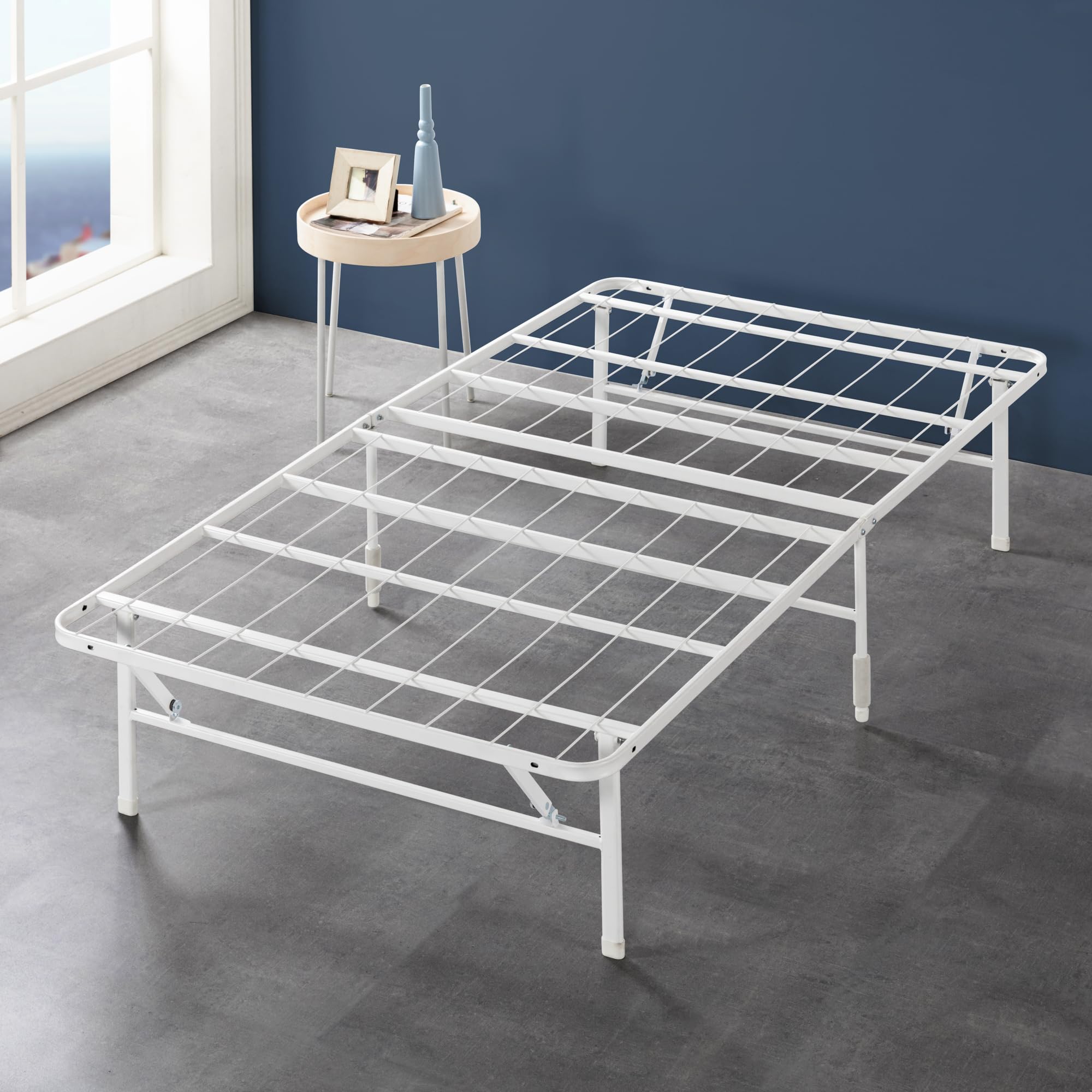 Zinus 35 cm SmartBase Zero Assembly Mattress Foundation | Metal