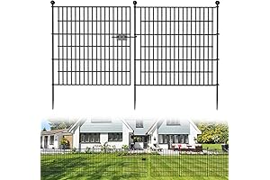 10 Panels No Dig Patio Gates, Dog Patio Barriers