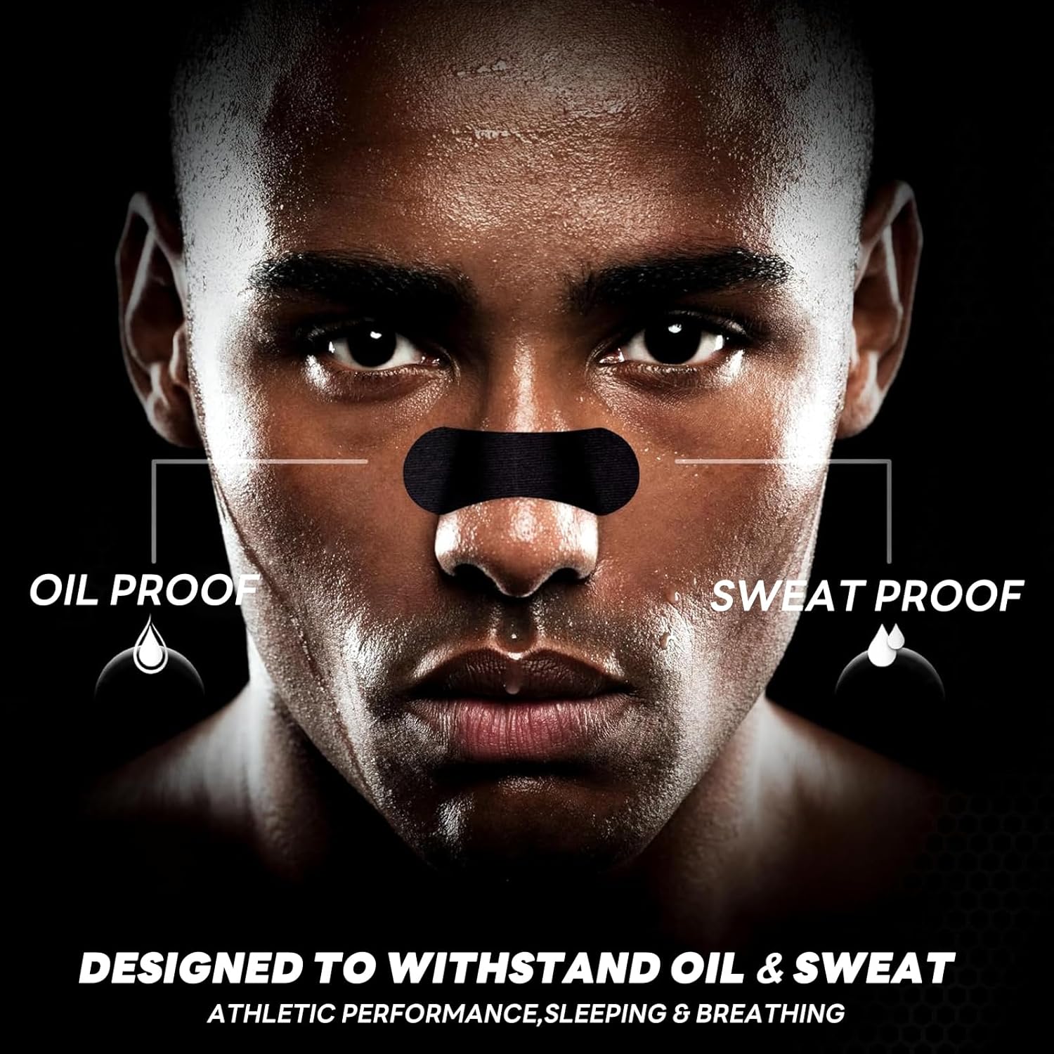 Nose Strips for Breathing | Anti Snore & Better Sleep (60 Count, Black) - Nasal Strips for Breathing, Stop Snoring, Clear Airways - Image 2