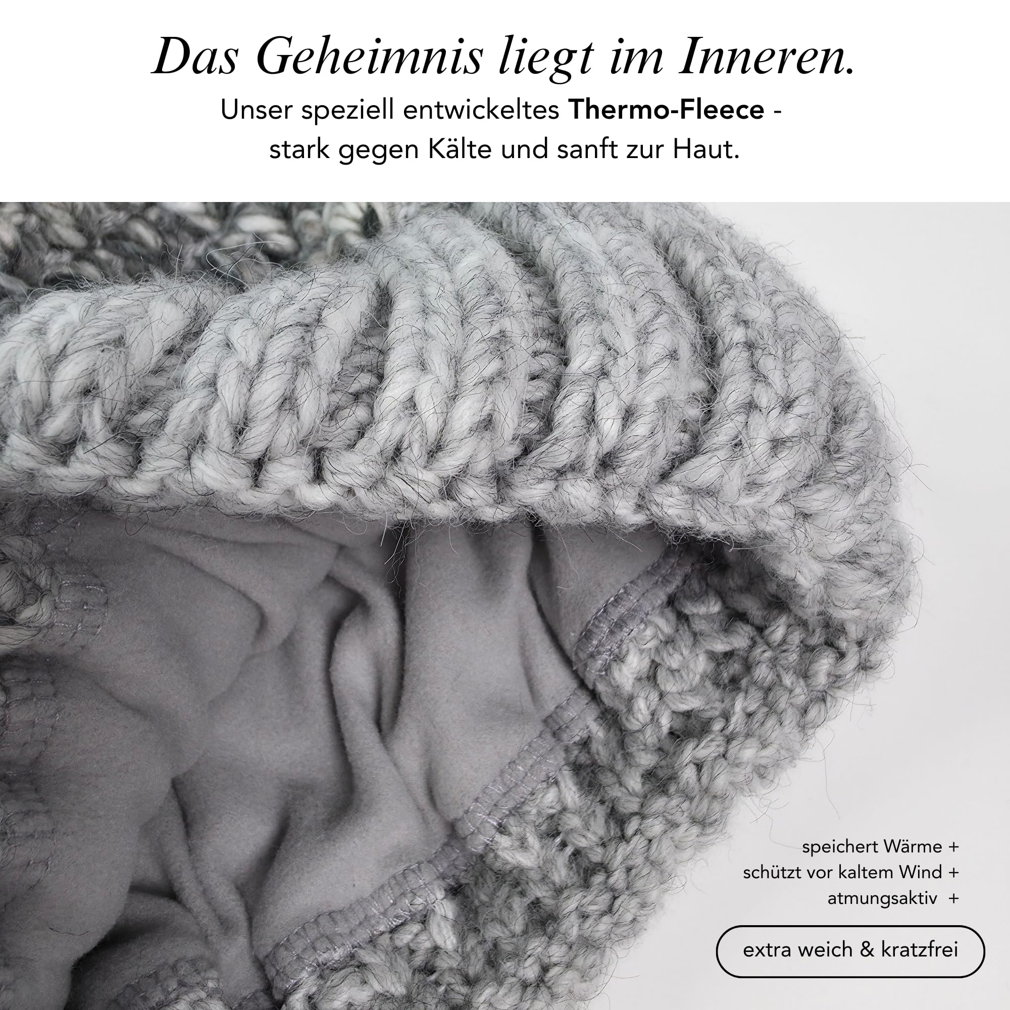 Baesics Gorro de punto con pompón para hombre y mujer – Gorro de invierno unisex cálido con forro polar y pompón de piel sintética, talla única, estilo beanie
