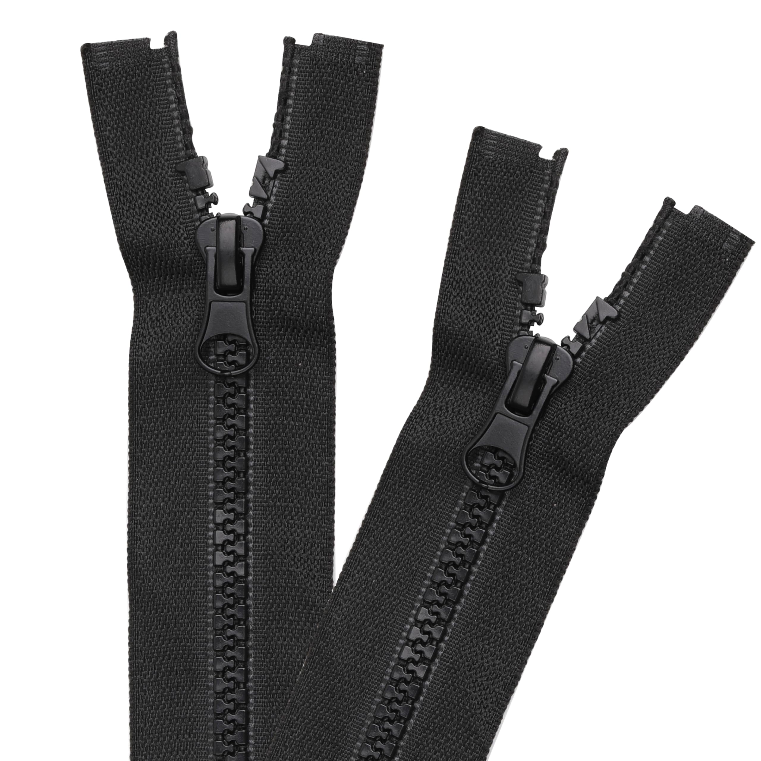 YAKA 10PCS #5 22inch Nylon Coil Zippers Sports Suits Zippers Coat Jacket Clothes Tailor Sewing Tools Garment Accessories (Black, 22inch)