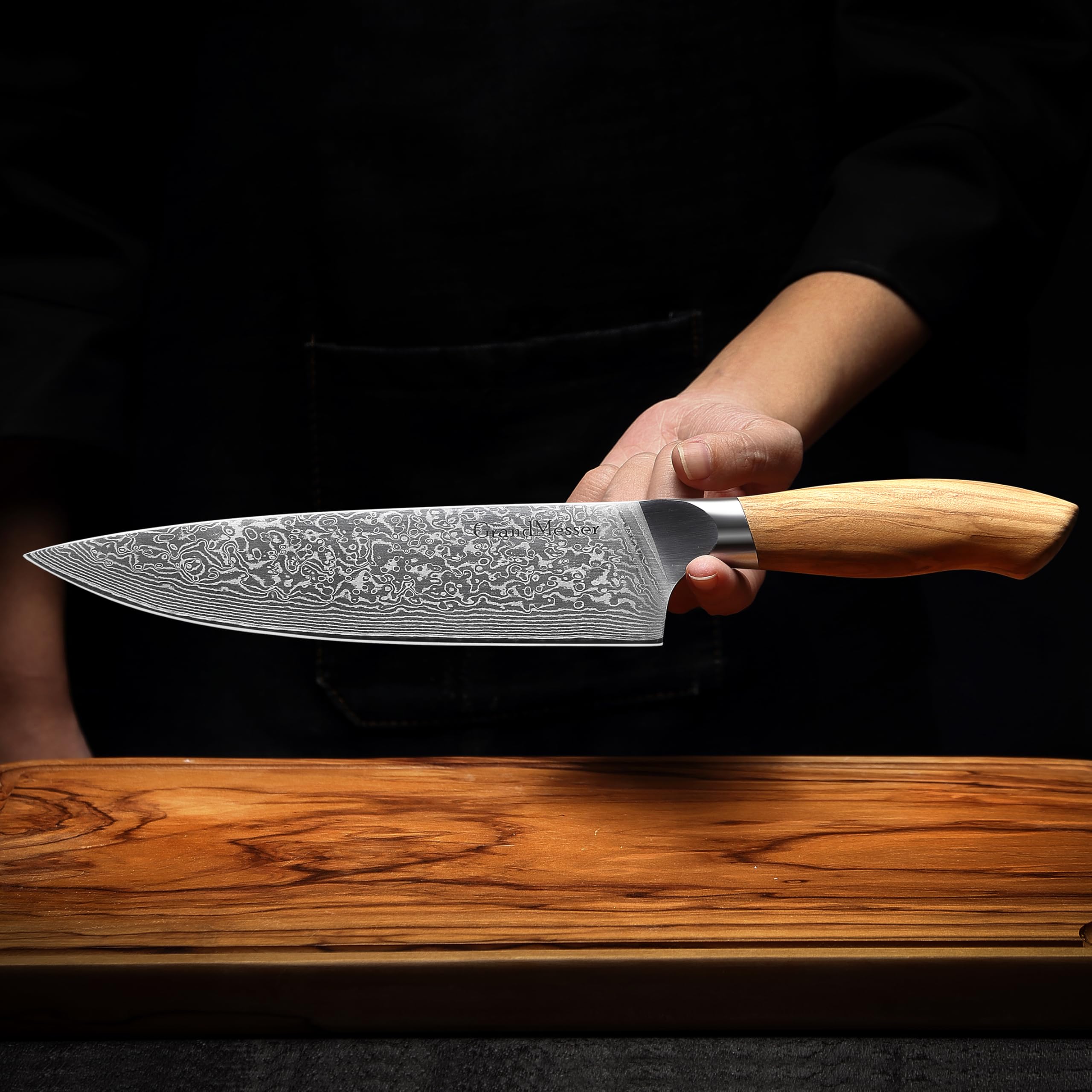 Damascus Chef Knife, 8 Inch Japanese Steel Kitchen Knife — Amazon image 6