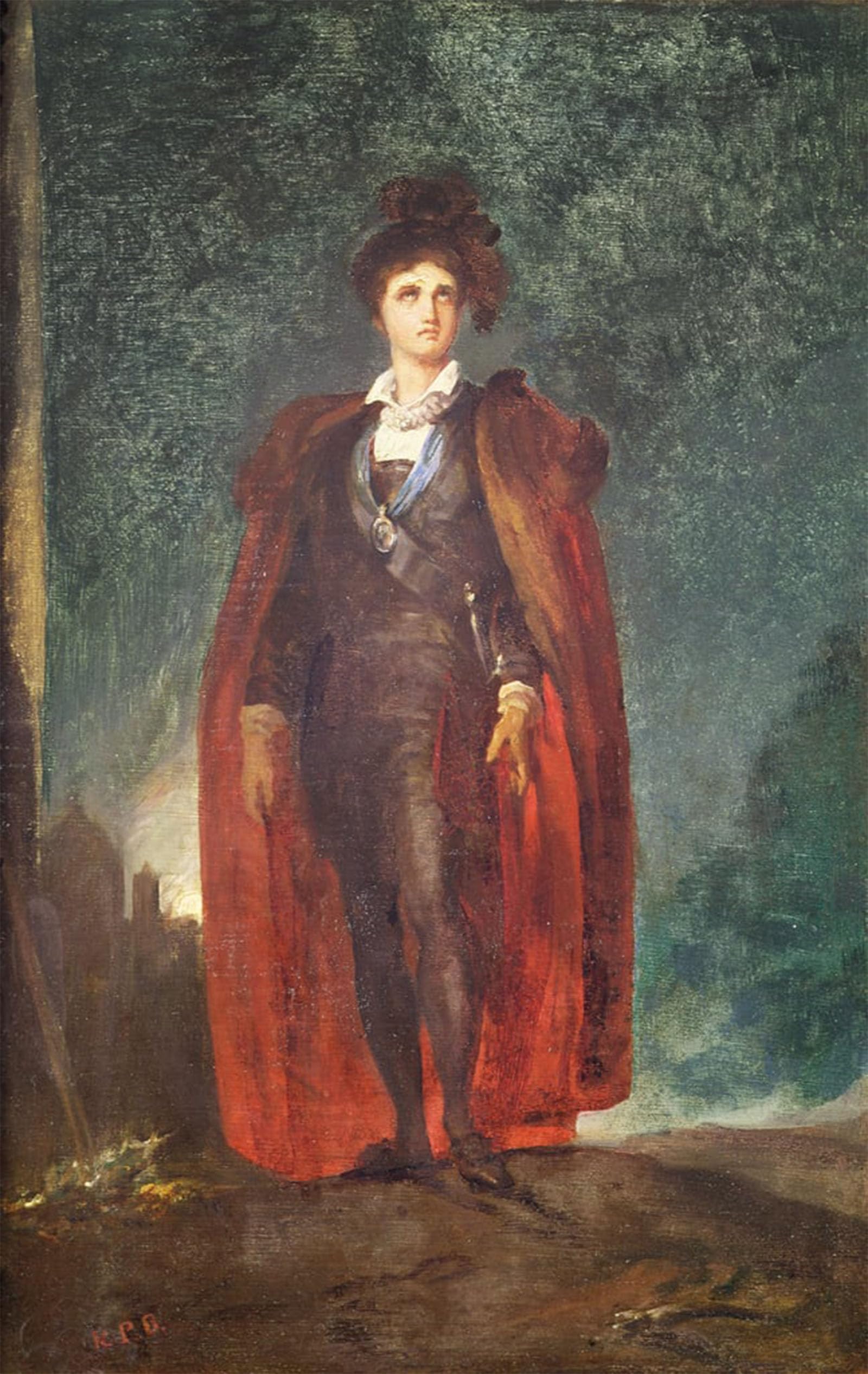 POSTERIIk Famous Modern Artwork Art Mural Kemble in the Role of hamlet by Lawrence Oil Paintings Pictures for Home Decor 60x90cm