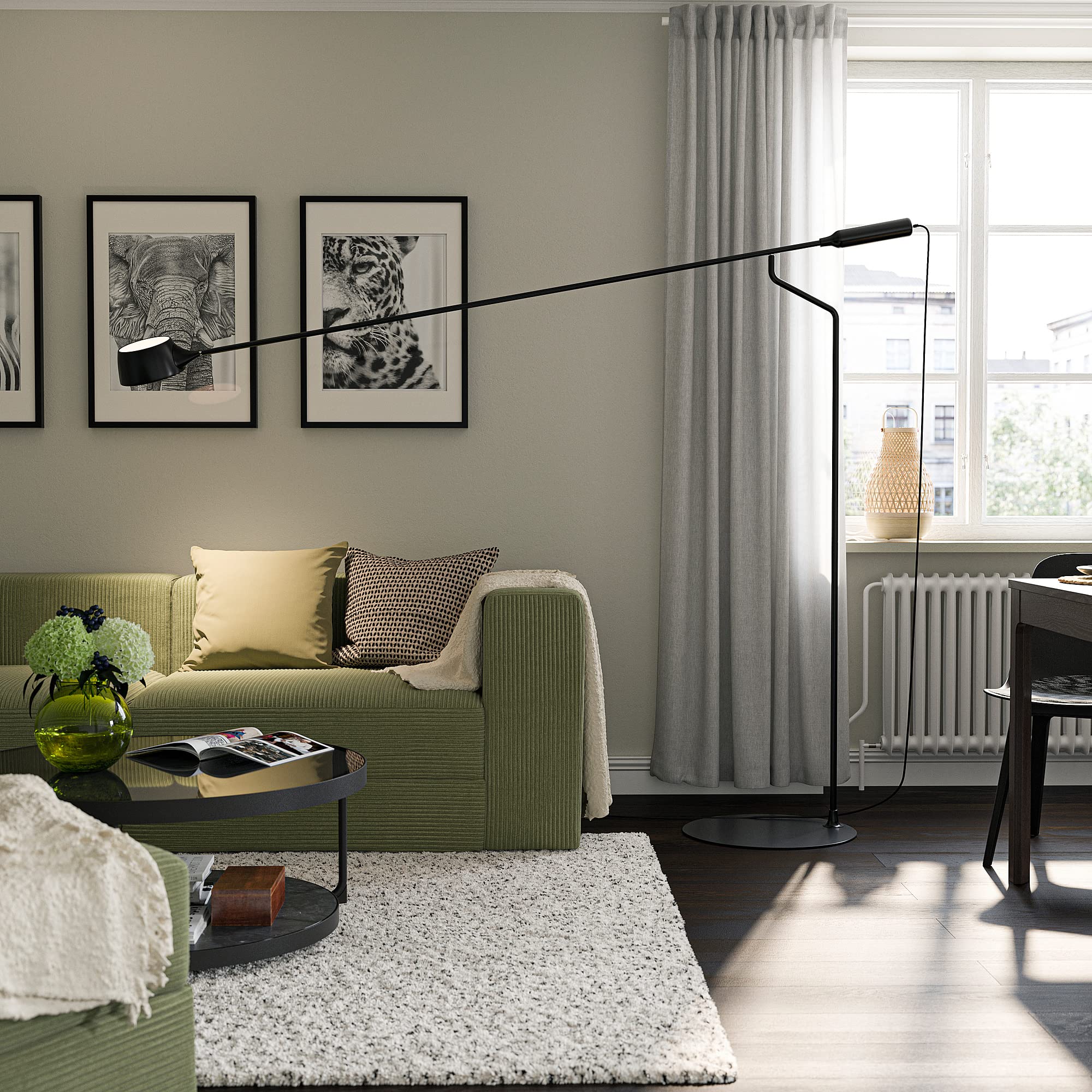 ⭐️引き取り限定⭐️IKEA 調光フロアランプ Amazon.co.jp : IKEA VÅGHÖJD LEDフロアランプ 調光可能 ブラック
