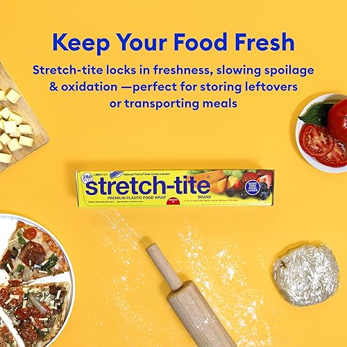 Miniatura 4 de Stretch-Tite Envoltura de plástico prémium para alimentos, 500 pies cuadrados, 516.12 pies x 11.58 pulgadas