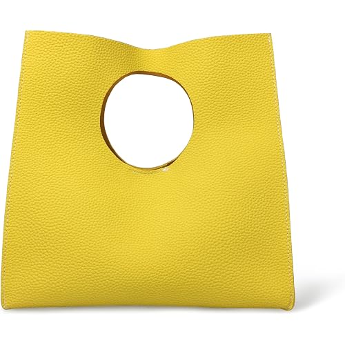 HOXIS Vintage Minimalist Style Soft Pu Leather Handbag Clutch Small Tote