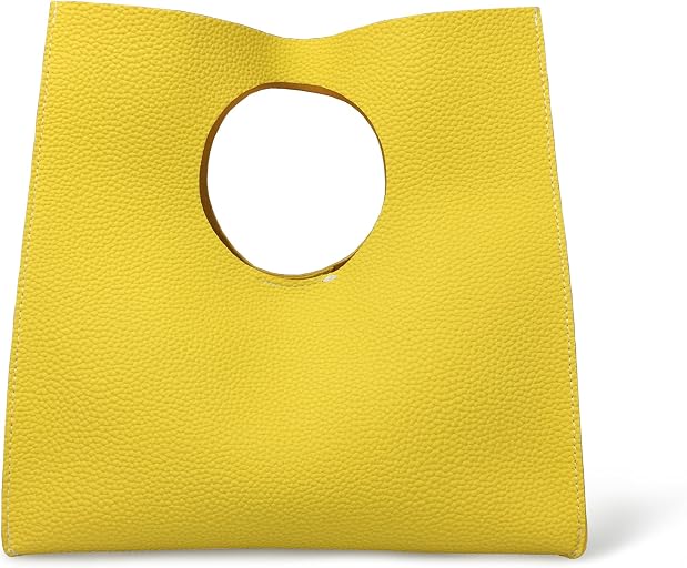 HOXIS Vintage Minimalist Style Soft Pu Leather Handbag Clutch Small Tote