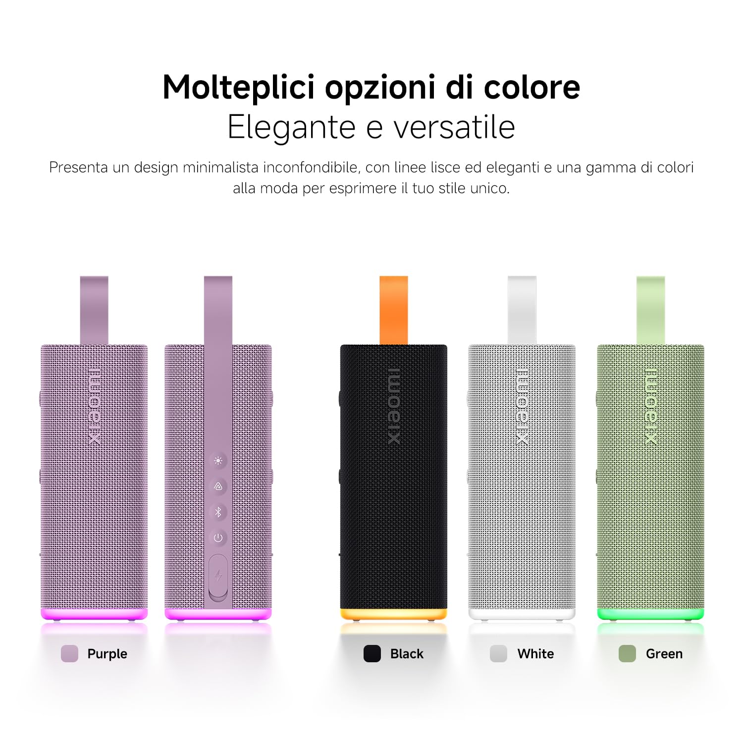 XIAOMI Sound Play Cassa Bluetooth Portatile 18W, Luce RGB Ambientale, Suono Potente Immersivo, Auracast Multi-Speaker, 14 Ore di Autonomia,IP68 Waterproof, TWS Pairing, Bluetooth 6.0,Verde
