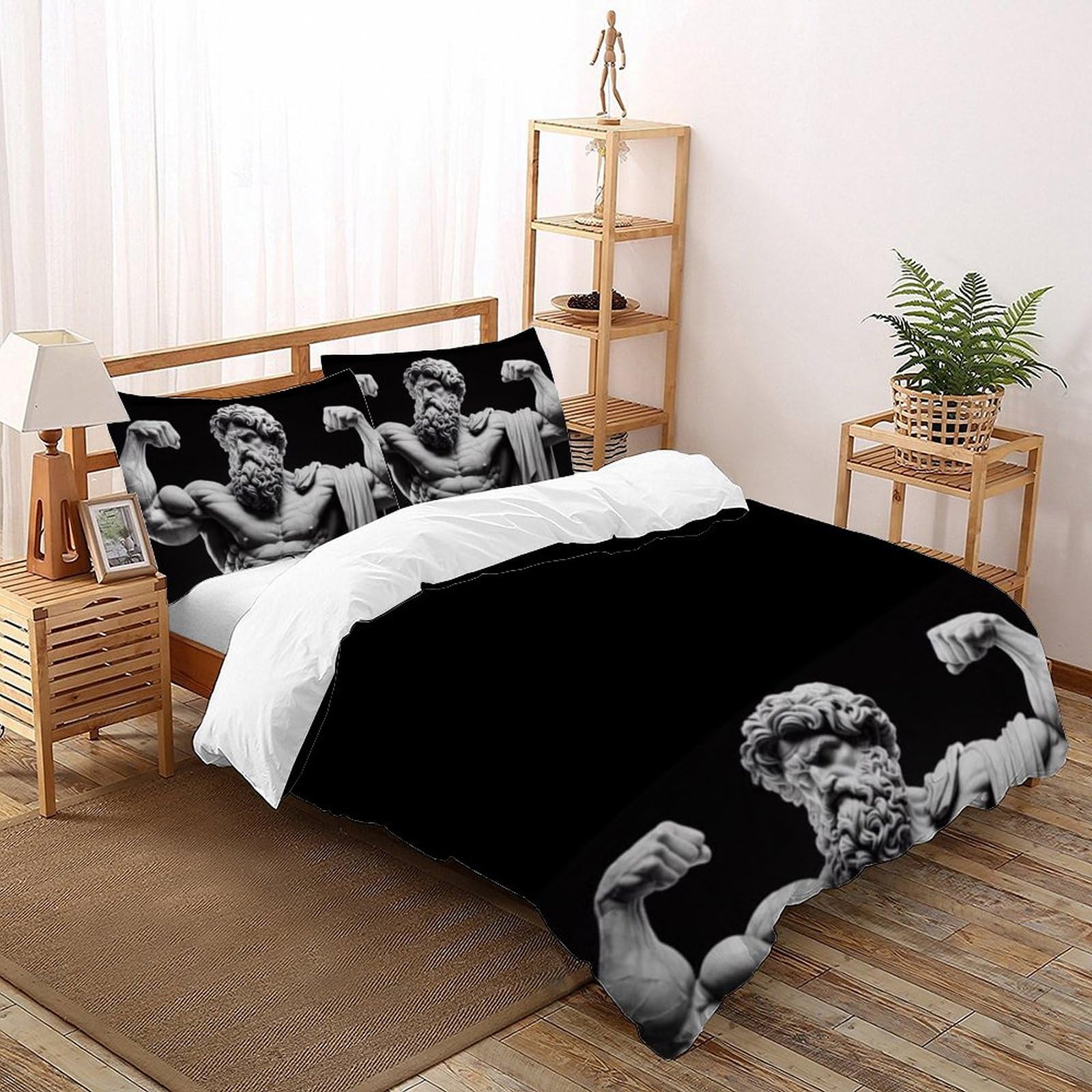 Housse de couette 220x240cm de qualité supérieure avec parure de lit microfibre Les Tendances