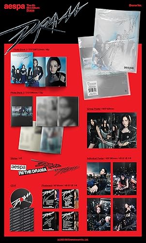 Miniatura 2 de aespa Drama 4 Mini álbum CD+Photocard+Tracking Sealed (Versión Drama)