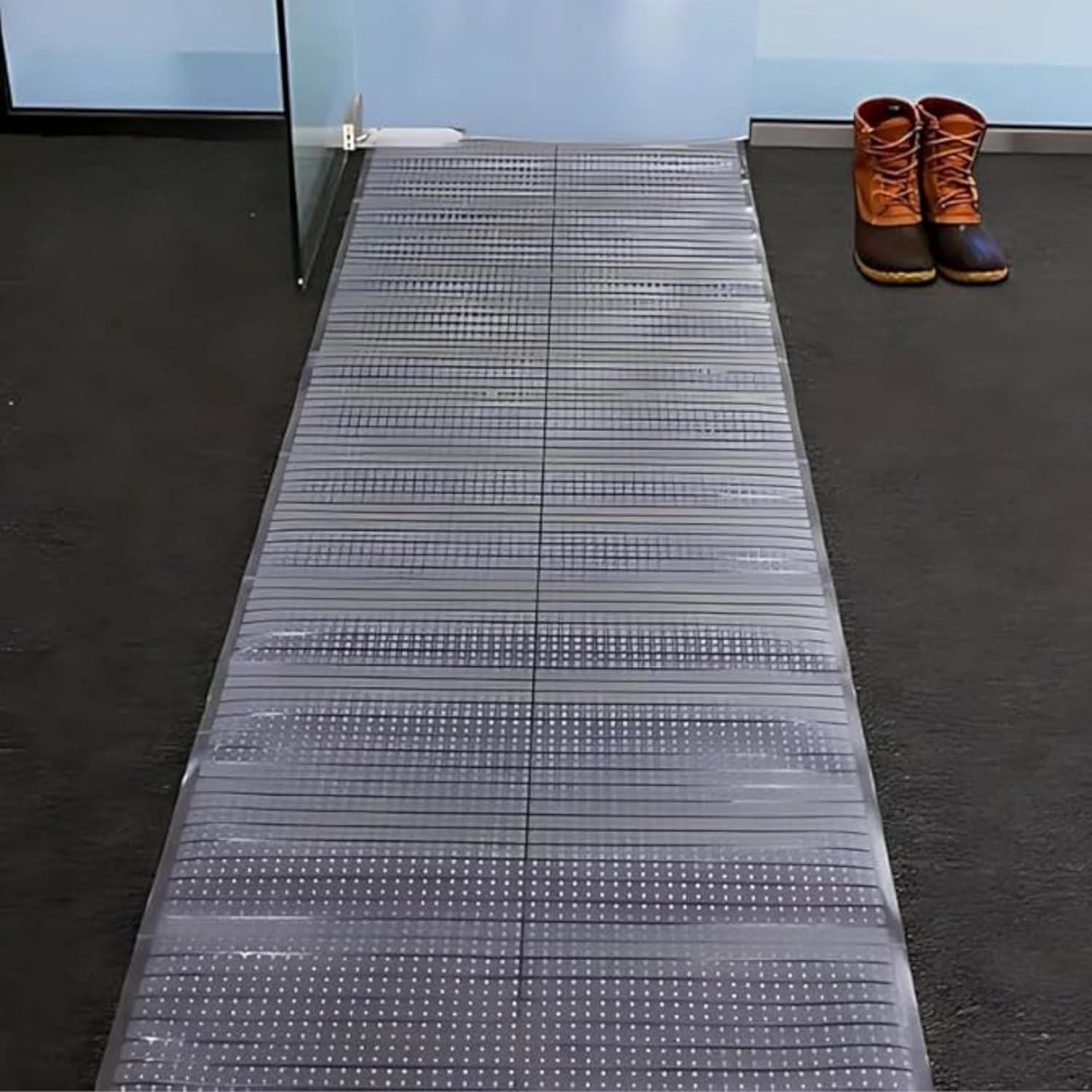Clear Heavy-Duty Vinyl Plastic Carpet Protector 100% Waterproof Carpet Floor Mat Protector Runner Guard Protector Sheet Home Office Hallway Kitchen Runner 27 Inches(2.231ft) Wide (9FT)
