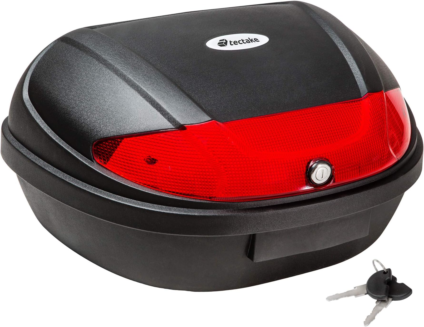 TecTake 800567 – Universal Top Case for Motorcycle, Scooter, Quad, Buggy – Various Sizes to Choose From (Type 2 | No. 401481)