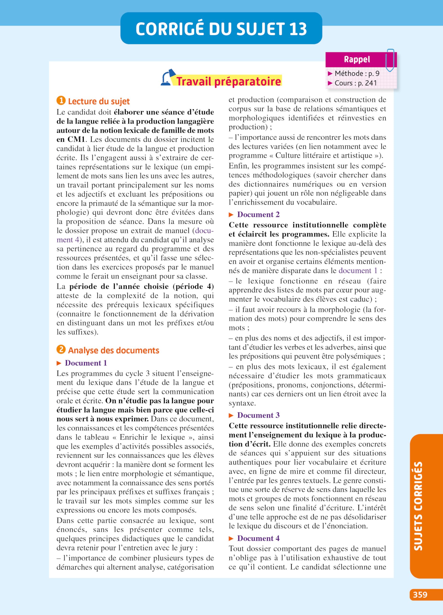 Objectif CRPE 2026-2027 - Français - La leçon - épreuve orale d'admission
