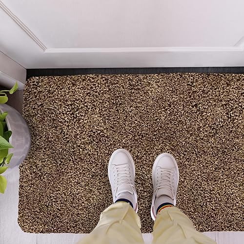 Miniatura 3 de RugMast Tapete para puerta de interior, 20 x 30 pulgadas, tapete lavable para entrada, antideslizante, súper absorbente, tapete de microfibra para