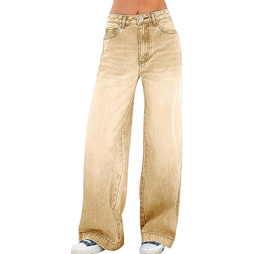 Womens Wide Leg Jeans Baggy Jeans for Women Loose Boyfriend Jeans Denim Pants