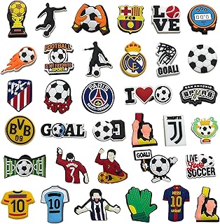 Equipamento para crianças AYNKH 34 Piezas de Accesorios para Zapatos de Fútbol, Decoración de Zapatos