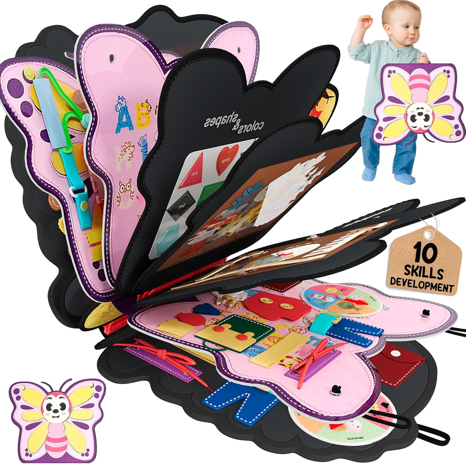 ILARIA Toddler Busy BoardSensory Board for Toddlers 1 2 3