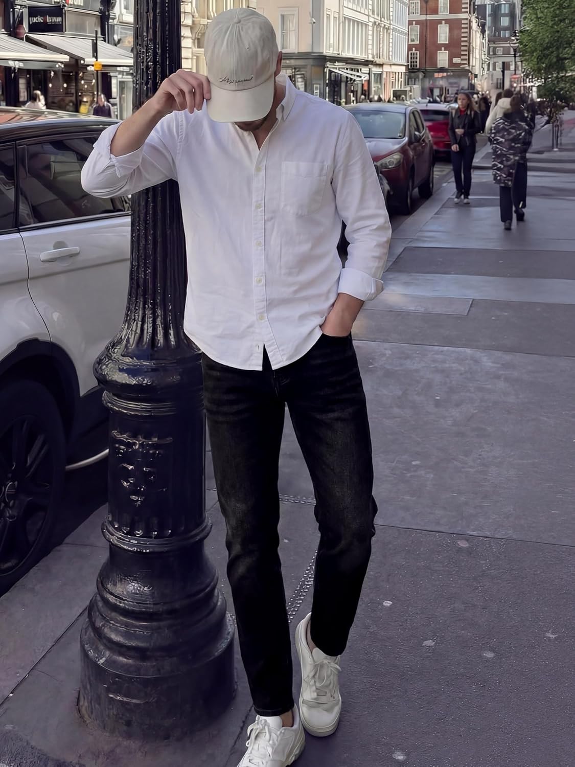 JMIERR Men's Slim Fit Stretch Tapered Leg Skinny Jeans, Comfort Flexible Denim Pants for Men with 5 Pockets - Image 5