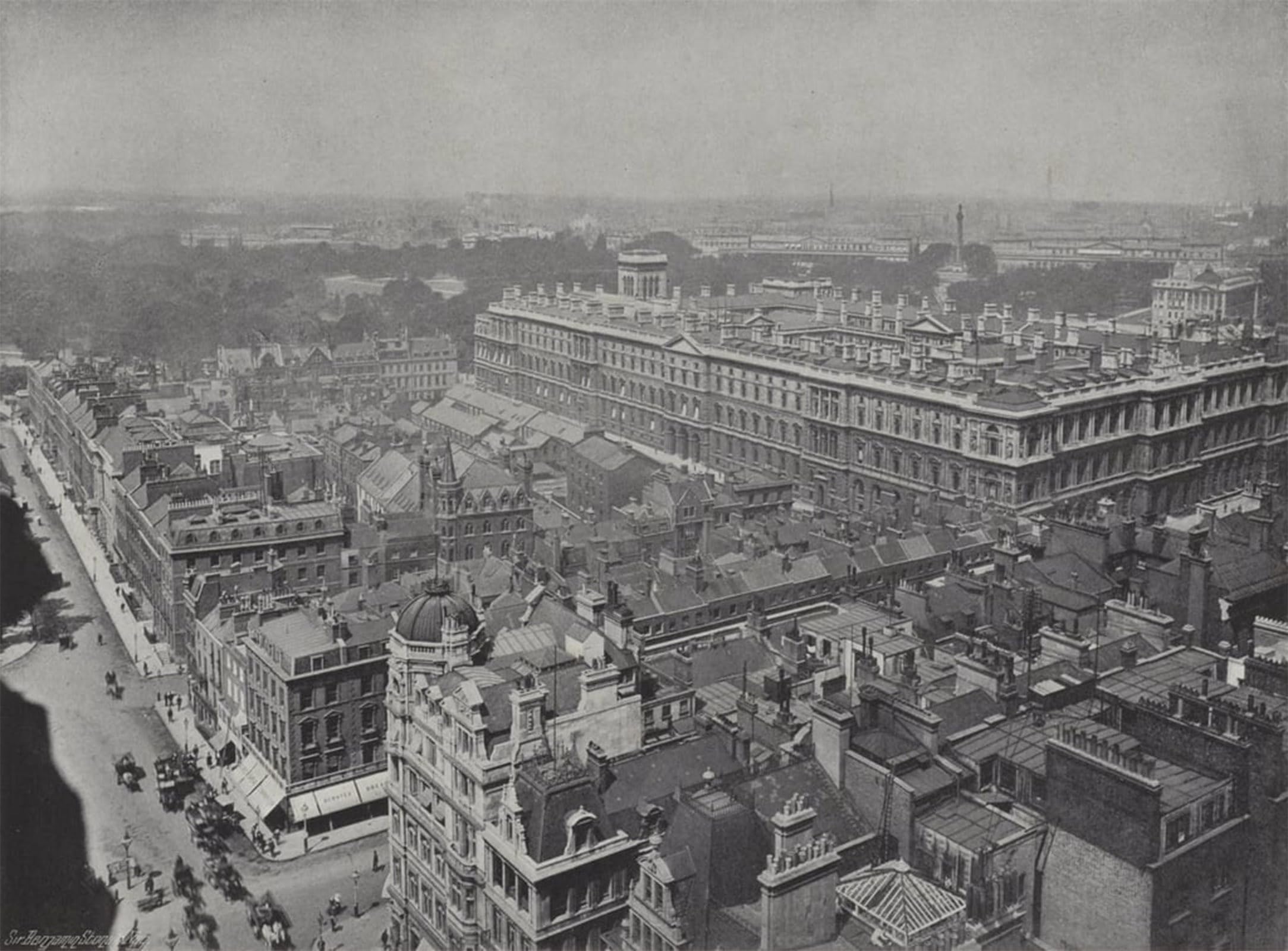 SERENDIPITP Aesthetic Poster Photo Wall Print Retro Picture Westminster From the Clock Tower by J Benjamin Stone Modern Wall Artwork for Home Decor 60x90cm