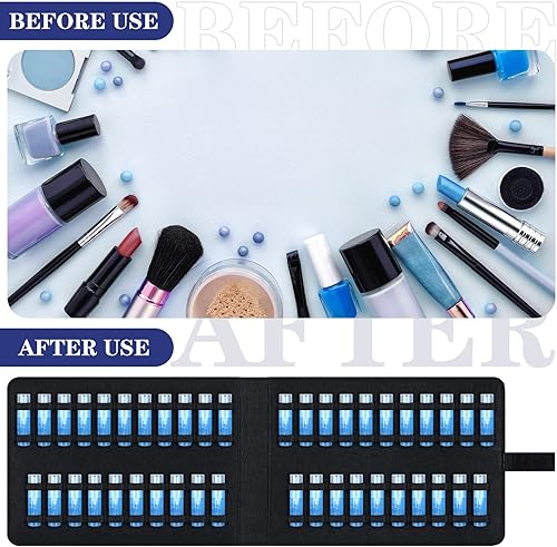 Miniatura 7 de Eaasty Paquete de 2 cajas organizadoras de homeopatía, estuche plegable, kit de homeopatía, bolsa de almacenamiento, kit de caja organizadora para