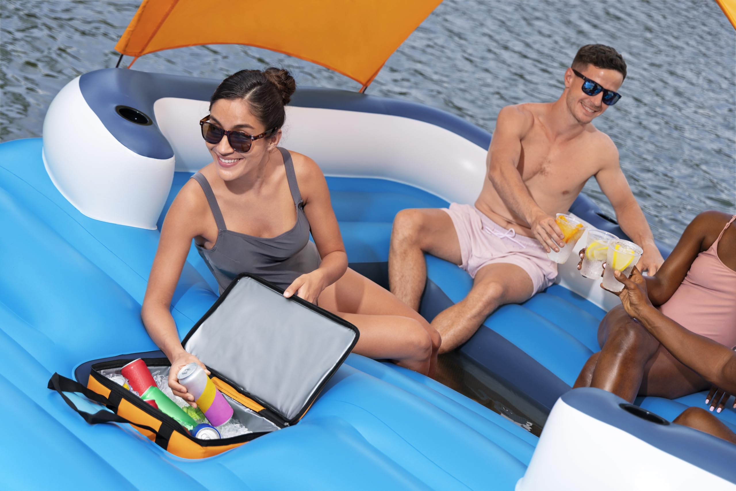 Bestway 43105 Isola gonfiabile Tropical Breeze con porta bicchieri