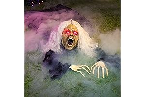 JOYIN Animated Groundbreaker Zombie Halloween Decorations Outdoor, Scary Zombie Props with Sound...