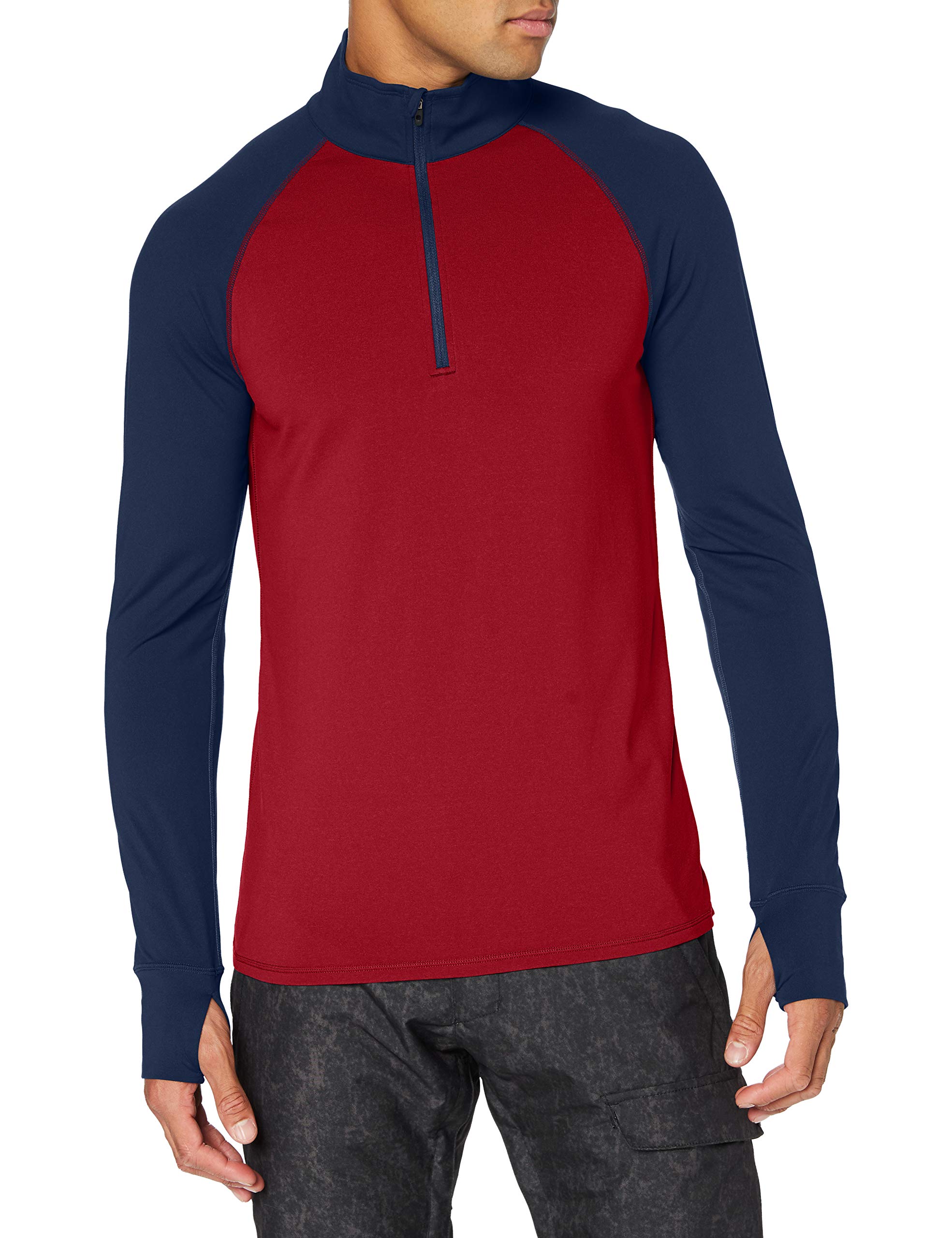 Marmot Baselayer 1/2 Zip Undershirt Men's Undershirt - Brick/Dark Indigo, M