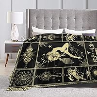 Vista 3 de Aries Blanket 12 Horoscope Astrology Bed Blankets Soft Cozy Personalized Flannel Throw Blankets 50"X40