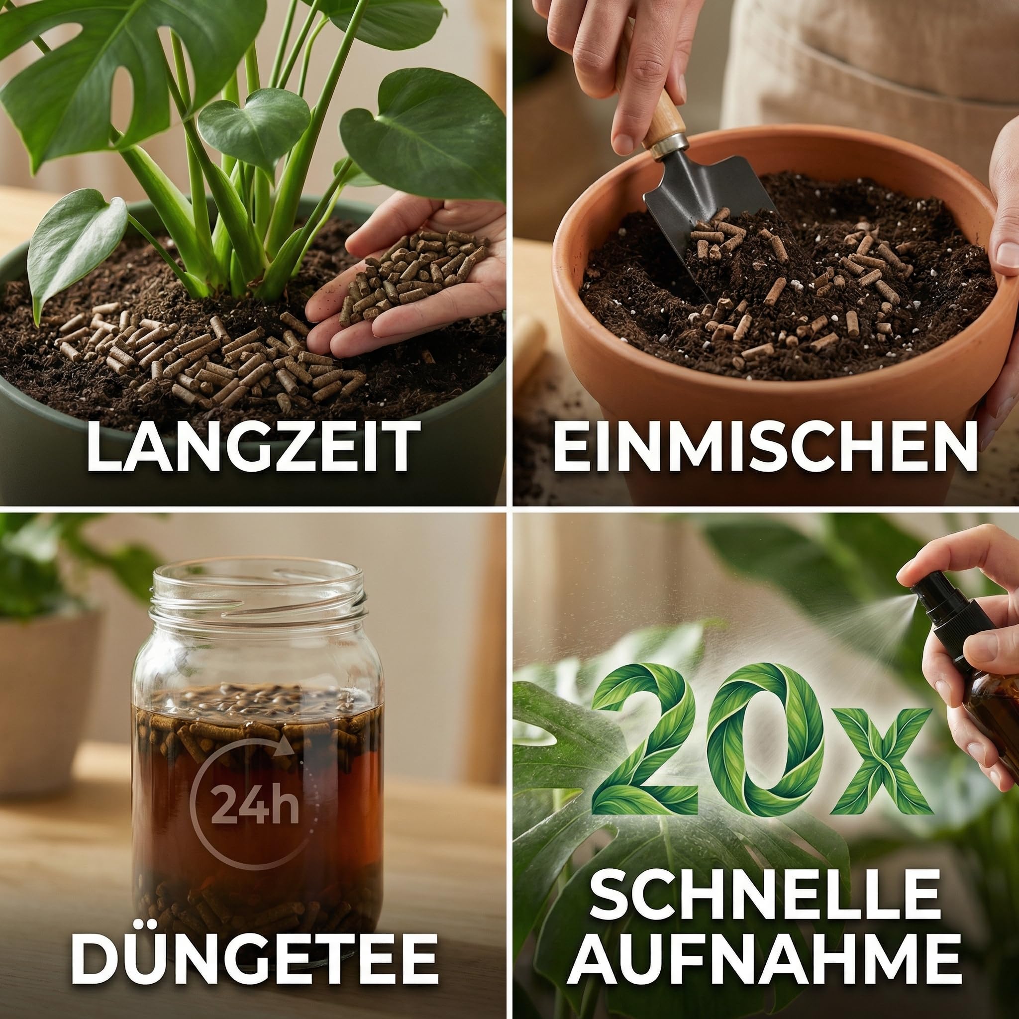 Bio Guano Pellets 5kg – Pflanzendünger & Hortensiendünger NPK 5-3-4 + CalMag – Organischer Langzeitdünger für Garten, Obstbäume & Zimmerpflanzen – Bodenaktivator | Don Grow