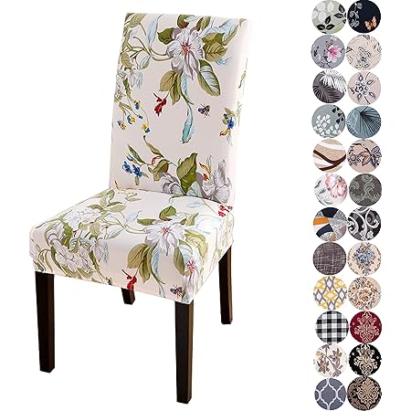 Eetkamerstoelhoezen Set 2, 4, 6, 8, fluwelen pluche, stretch, Parson
