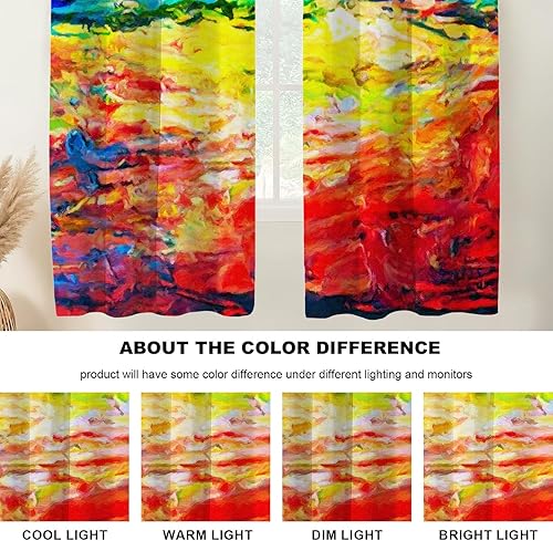 Miniatura 1215 de Cenefas de cocina modernas con patrón de cobre marrón dorado para ventanas, cenefas opacas abstractas de marcas de arañazos y cortinas opacas