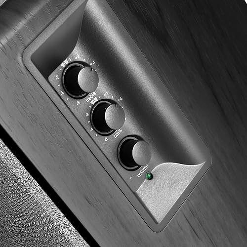 Miniatura 3 de Edifier R1280T Altavoces de estantería alimentados - Altavoz de monitor de estudio de campo cercano activo 2.0 - Negro - 42 vatios RMS