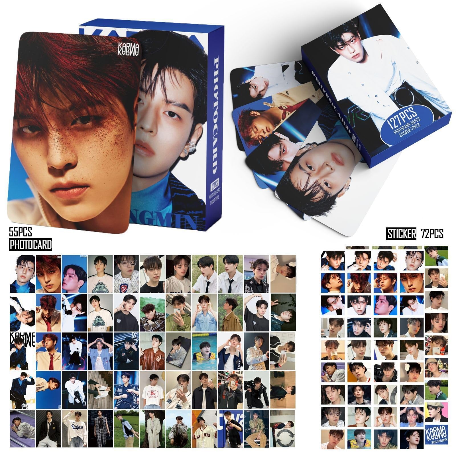 Stray-Kids Karma Album Photocards Set,127PCS Stray-Kids Karma