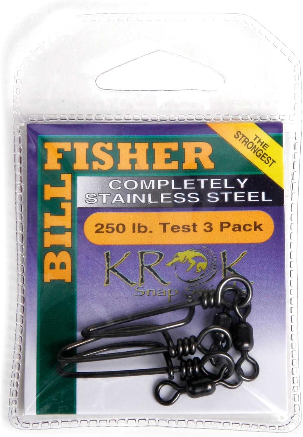 Billfisher SSKS2503PK Krok Snap Fishing Swivels, Terminal Tackle
