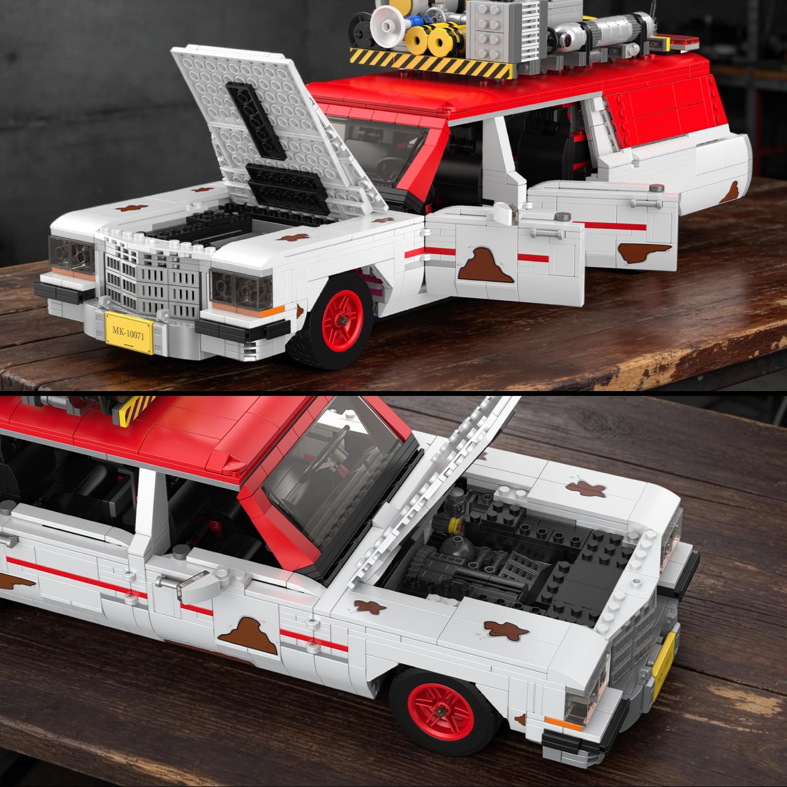 Mould King 10071 Technik Car Modell, sammelbares Modellauto Bauspielzeug,Rennwagen Sportwagen Kreatives Klemmbausteine Set für Erwachsene (2468+ Teile)