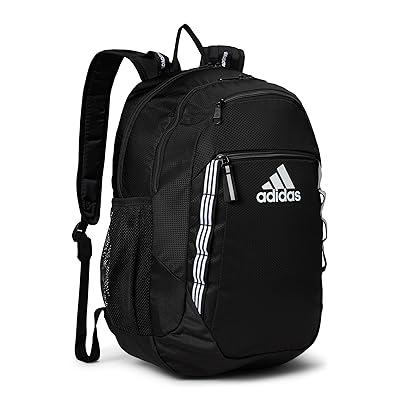 adidas Excel 6 Backpack Backpack Bags Black/White 3 Stripes Webbing, Polyester