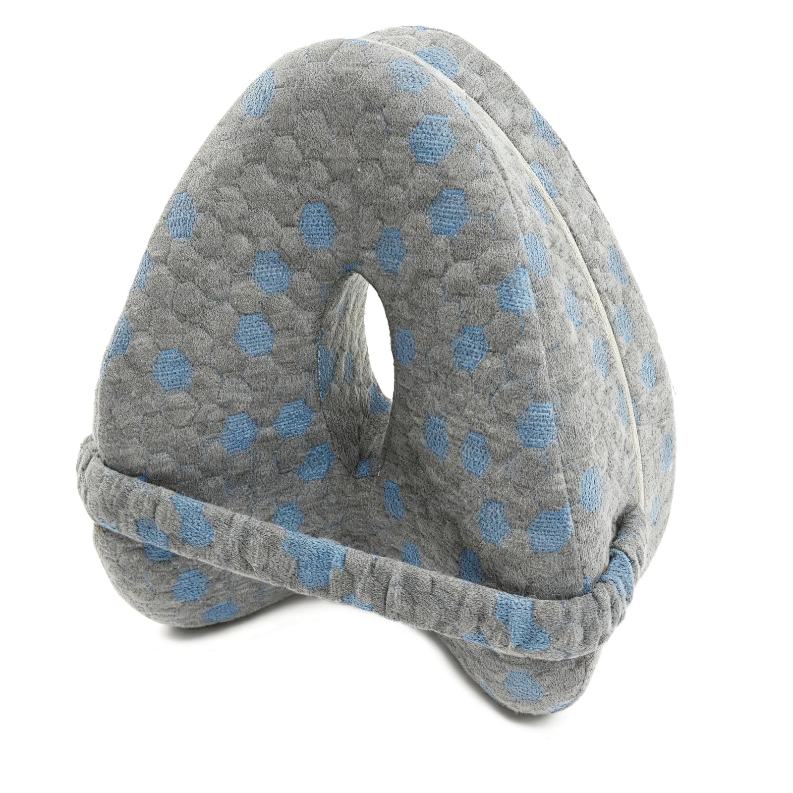 QUXVUIS Knee Pillow For Side Sleepers Ensures Optimal Blue and gray color